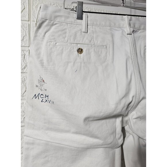Polo Ralph Lauren Cotton Chino Pants Sailing Sailor Yacht Boating Artist Drawing - Picture 7 of 16